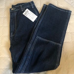 Brandy melville dark wash painter pants